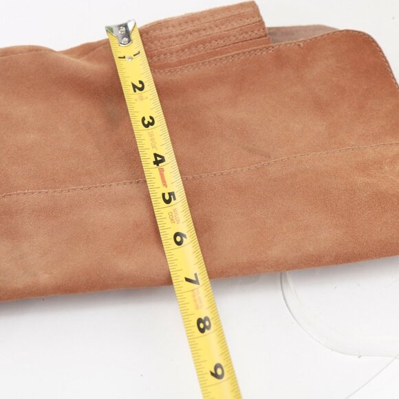 Jeffrey Campbell Womens Ryding Boot Size 6 OTK TAn Cognac Suede Block Heel Comfy - Picture 12 of 12